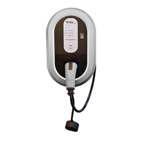 <b>Ratio EVCharge - 11kW - 16A/3-fas - Type 2</b> Fastmontert ladekabel med type 2 støpsel (5m) / Uten kWt-teller / Uten tilførselskabel - Elbilgrossisten